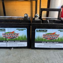  Lawn and Garden Battery Interstate   SP-30 250 CCA 310  both for $100