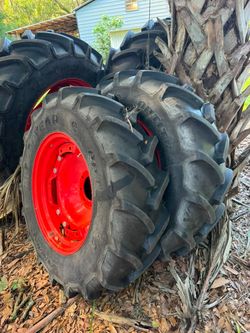 Goodyear Optitrac Tractor Tires on Kubota Rims - Like New