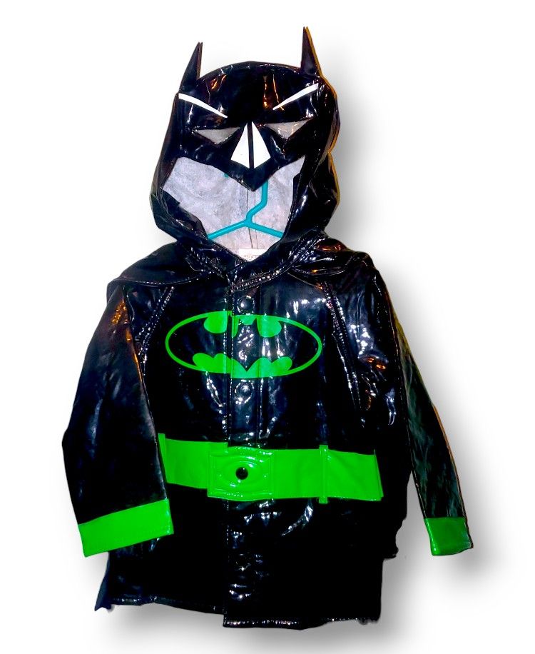 boys 2t raincoat batman novelty cape black