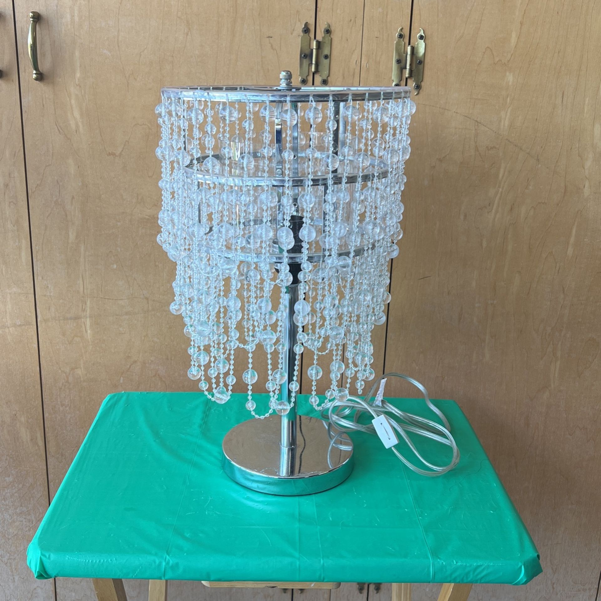 Clear Beaded Lamp