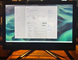 Lenovo 21.5” Touchscreen AIO computer