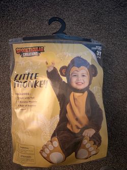 Toddler little monkey costume size 3t