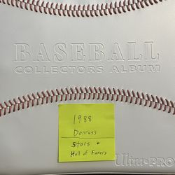 1988 Donruss Baseball Cards / Stars & Hall of Famers Only