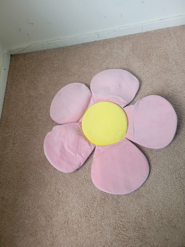 Flower Baby Bath Pad, Comfort Baby Bath Pad Infant Bathtub Mat Baby Bath Support Lounger for Newborn Pink