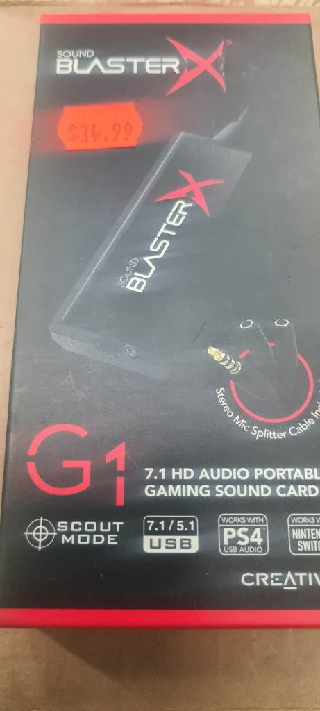 Creative Labs Sound BlasterX G1, 70SB1(contact info removed)0