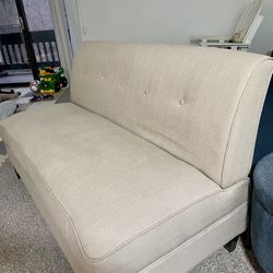 Beige Fabric Couch