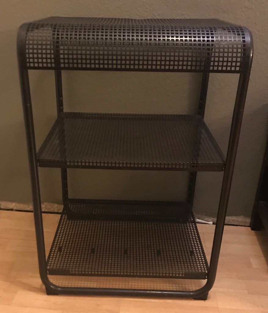 Black 3 Shelf Metal