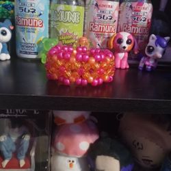 Pink And Orange X Base Kandi Cuff