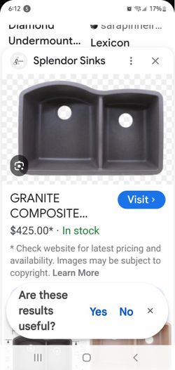 Kitchen sink  black undermount