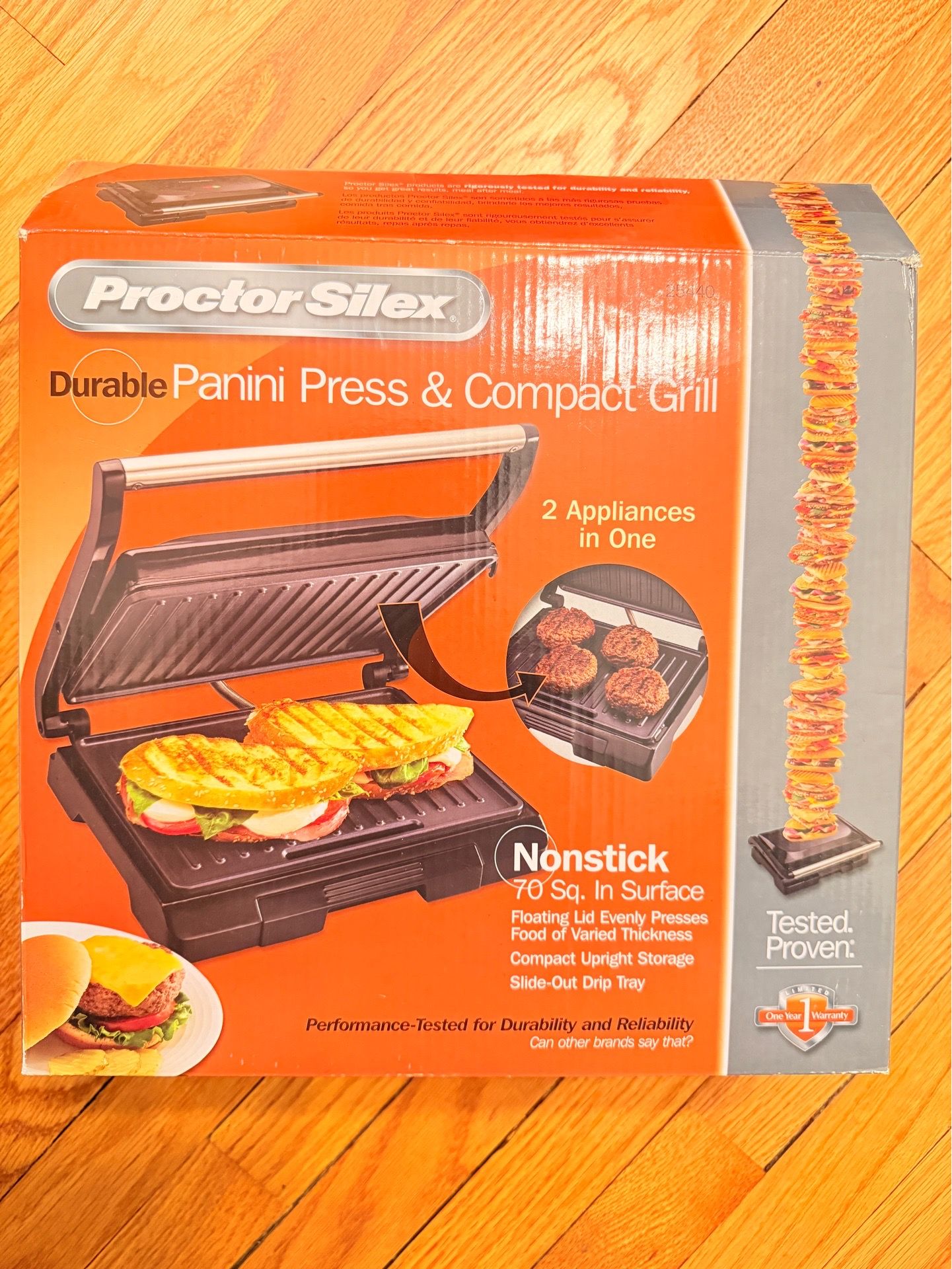 Proctor Silex Panini Press & Compact Grill – Excellent Condition