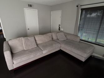Sectional Couch Suede