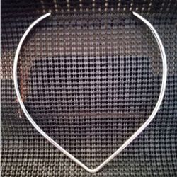 Silver Heart ❤️ Shape Choker 