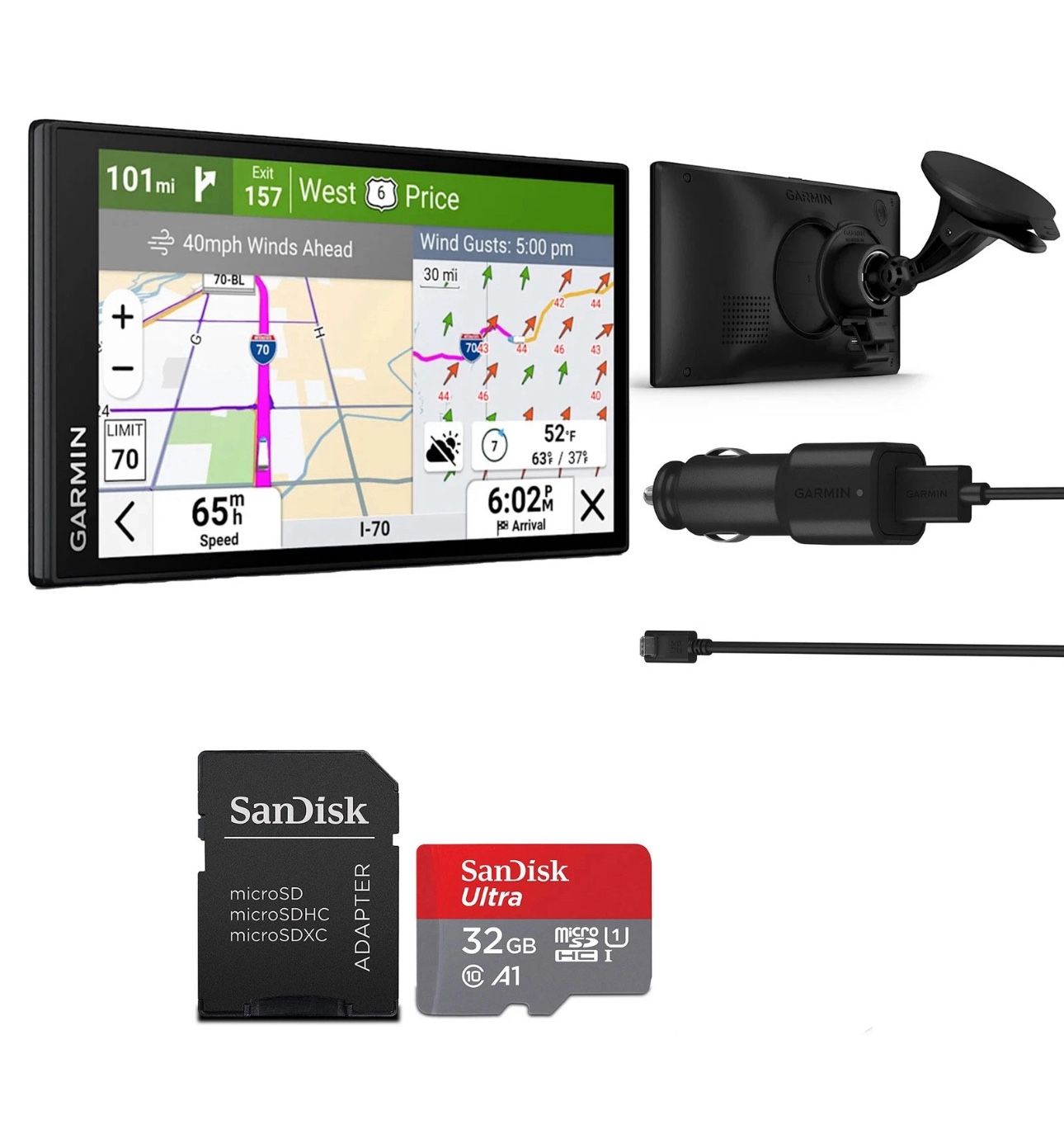 Garmin dezl OTR800, 8-inch GPS Truck Navigator, Easy-to-Read Touchscreen Display, Custom Truck Routing and Load-to-Dock Guidance