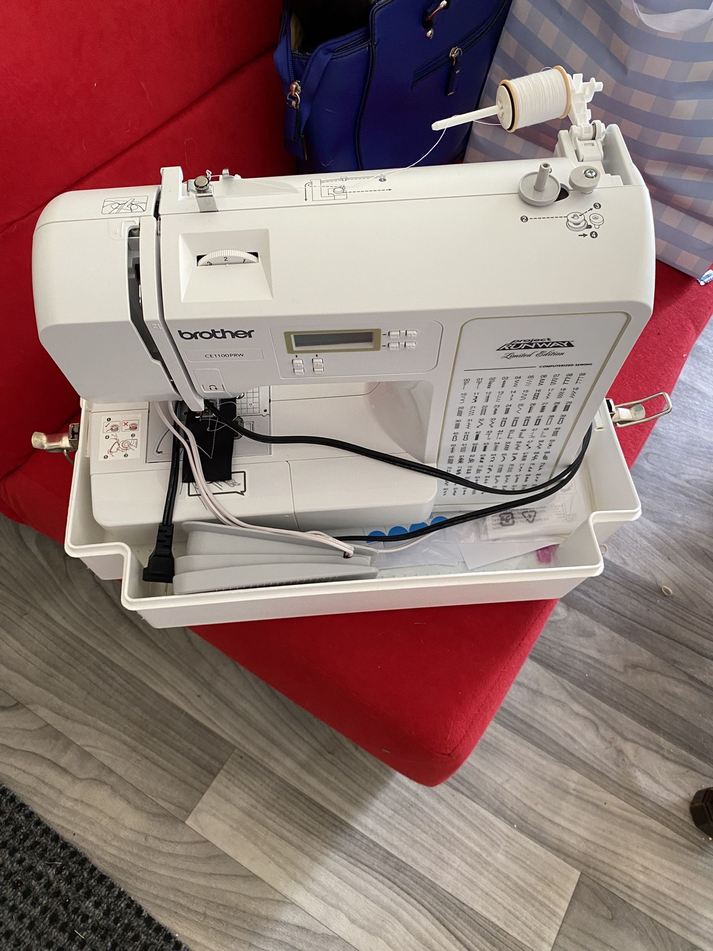 Sewing machine chair, table salon chair, recliner with table