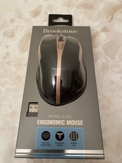Mouse Ergonomic Wireless Brookstone Model: BRM2020B