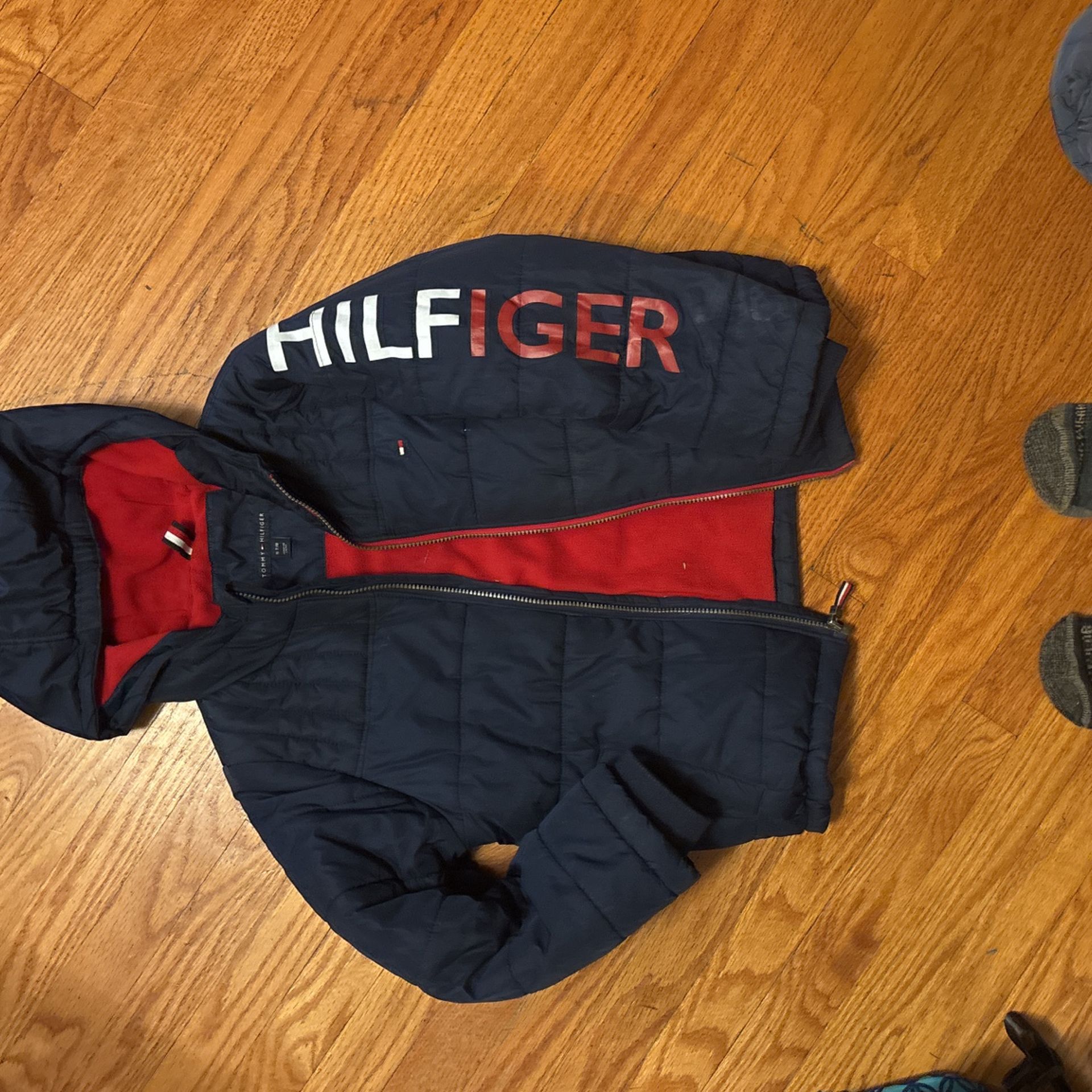 Tommy Hilfiger boys' fleece-lined hooded jacket