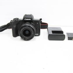 Canon EOS M50 24.1MP Mirrorless Digital Camera with 15-45mm STM Lens