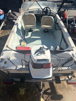 🚤 15’ Fiberglass Boat + Trailer + Johnson 25HP Outboard – $1,800 OBO