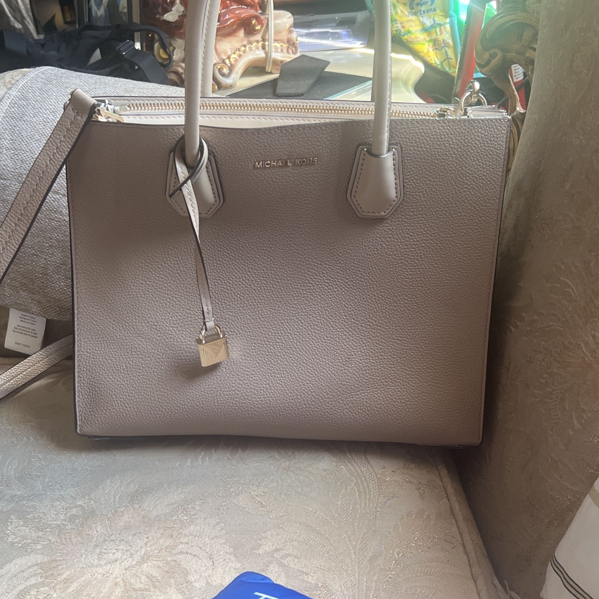 Michael Kors Mercer Soffiano Leather Tote Bag