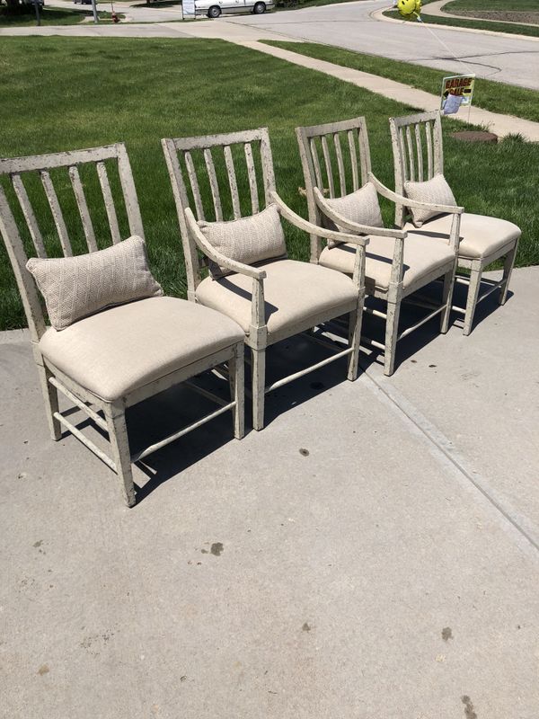 Shabby Chic Farmhouse 4 Creme Dining Chairs For In Smithville Shabby Chic Farmhouse 4 Creme Dining Chairs Smithville Mo