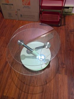 RARE Mid-Century Modern Swiveling Glass Table | $225 OBO