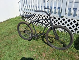 26 in beach cruiser bike with new chain ready to ride adult size