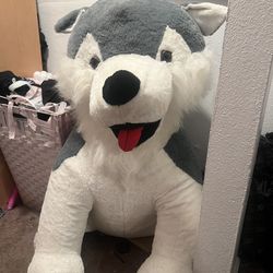Huge Siberian Husky Stuffed Animal