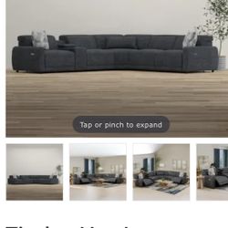 Grey Microfiber Sectional