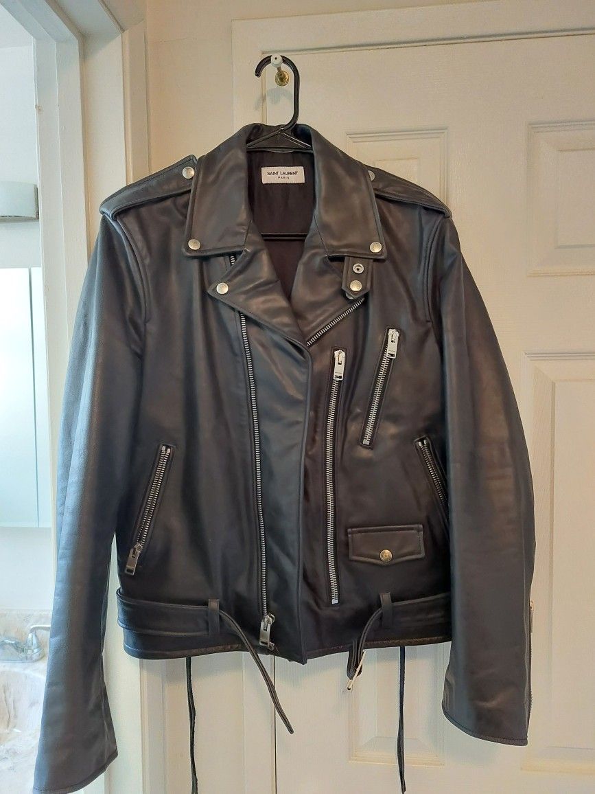 Saint Laurent Black Leather Jacket