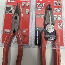 Wire Stripper & Long  Nose Pliers