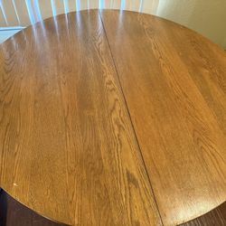 Antique Oak Dinner Table 