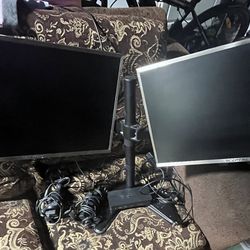 2 Screen Sceptre Monitor With Accessories 