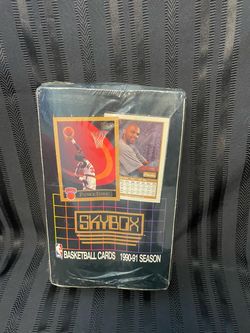 Unopened box of Skybox Basketball Cards. 1990-91 season