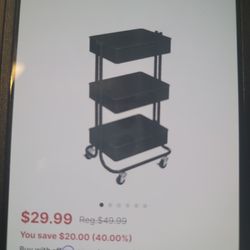 Lash Cart With Supplies 