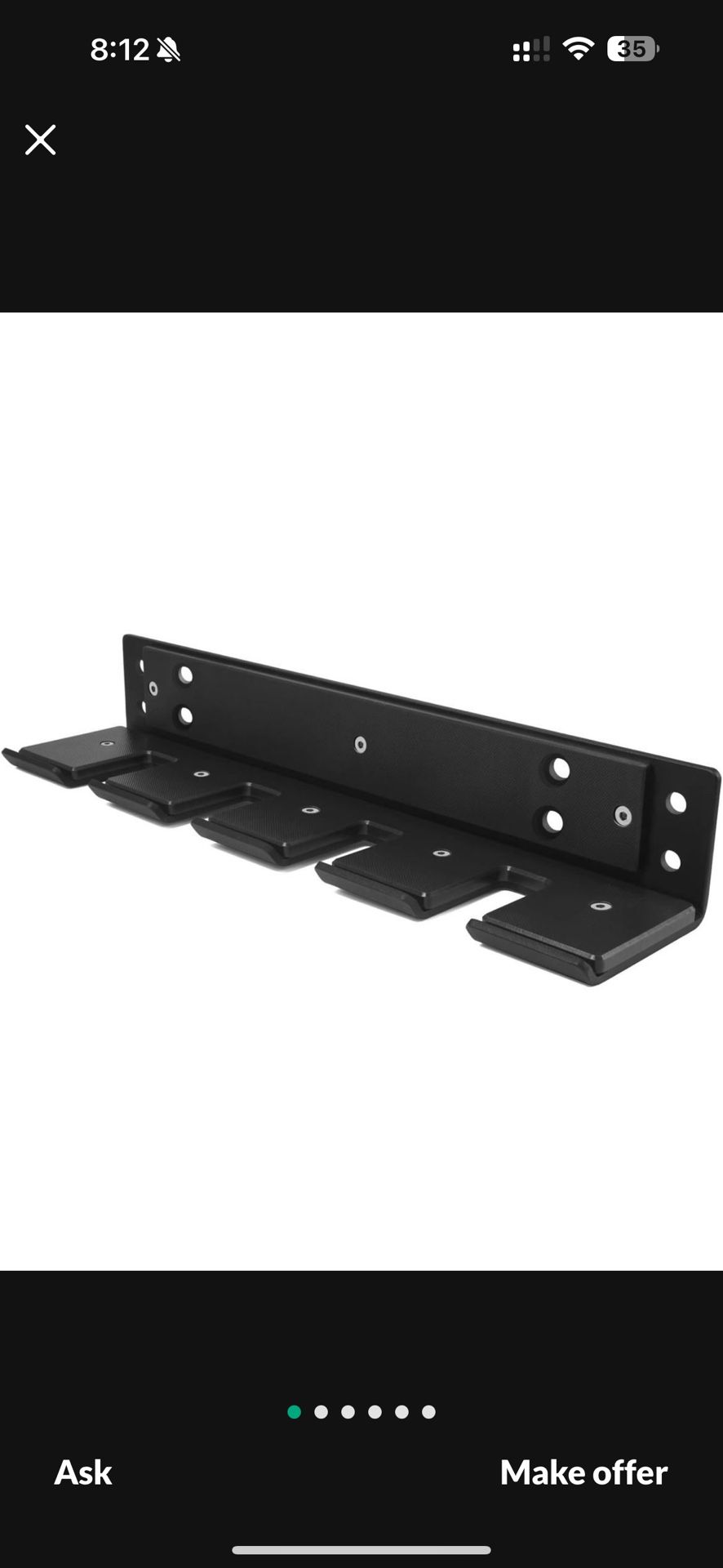 Barbell Wall Mount Rack For Home Gym