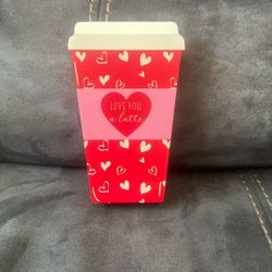 Hobby Lobby Heart Coffee Tea Cup Wood Sign Decoration 