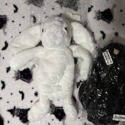 Black And White Fur Bunny Purses/backpacks 