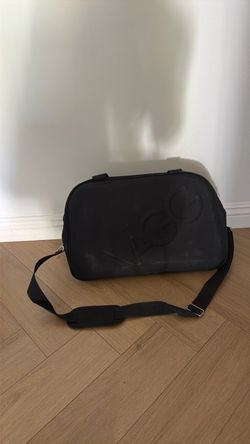 Black Duffel Bag with Shoulder Strap