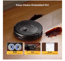 roborock Qrevo S5V Robot Vacuum and Mop, FlexiArm Edge Mopping