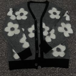 Flower Design Cardigan