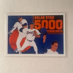 🔥 1990 Upper Deck Nolan Ryan #34 – 5000 Strikeouts MLB Baseball Card