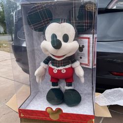 Mickey Mouse "Year of the Mouse"  Collectible  #12 Holiday Plaid plush