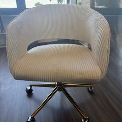 Home Corduroy Beige Chair