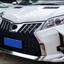 Toyota Sienna 2011-2020 LM Style Front Bumper And Hood Bodykit