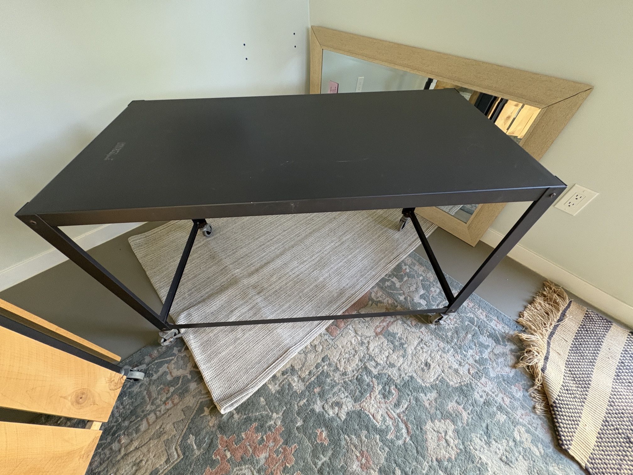 CB2 Rolling Cart Working Desk
