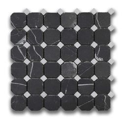 CASTELLI MARBLE DE MEXICO NERO/CARRARA DECO (300 sq ft)