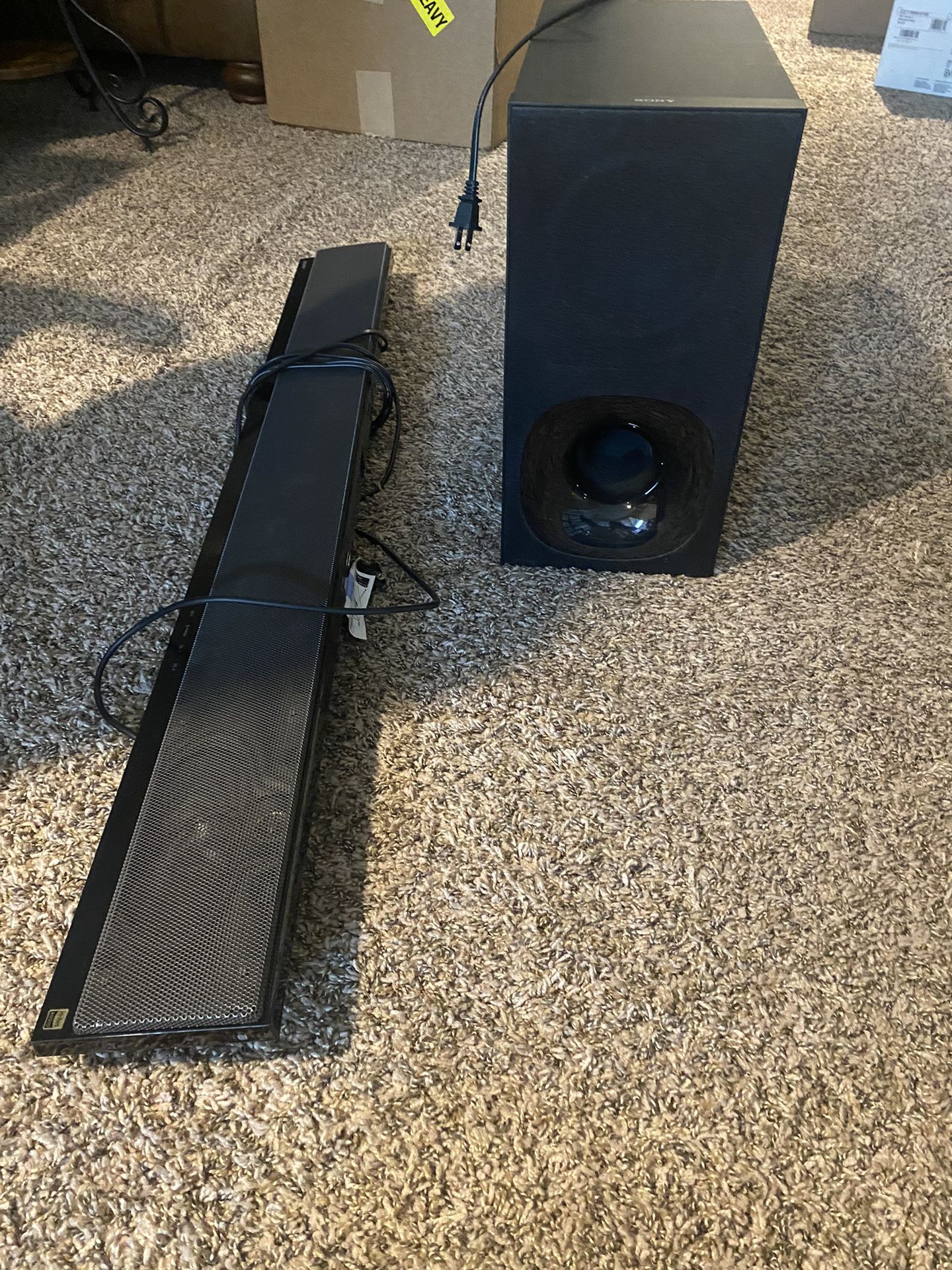 Sony Soundbar With subwoofer 