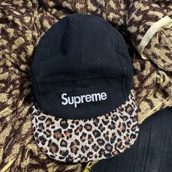 supreme 2011 leopard 5 panel hat