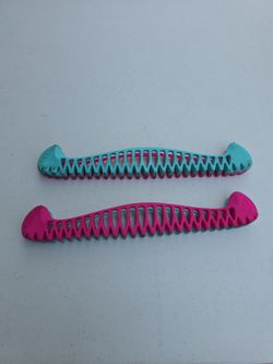 Ice Skate Blade Guards – Teal and Pink