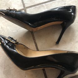 Original Jimmy Choo Heeled Pumps Leather N Gold 